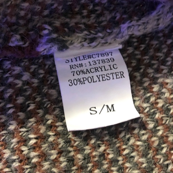 Southwestern Pattern Knit Fabric Cardigan By Debut Women’s Size S/M - Picture 7 of 7